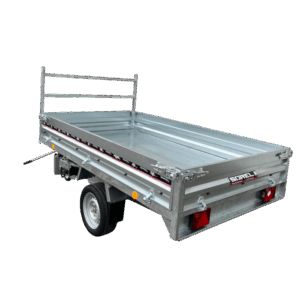 Remorque B256F115 Benne X-Pro – PTAC 1200/1500 KG avec charge utile 1078 KG