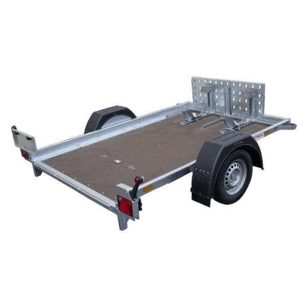 PM2PF110 Porte-Moto PTAC 900/1000 KG avec flèche en V renforcée et roues 185/70R13